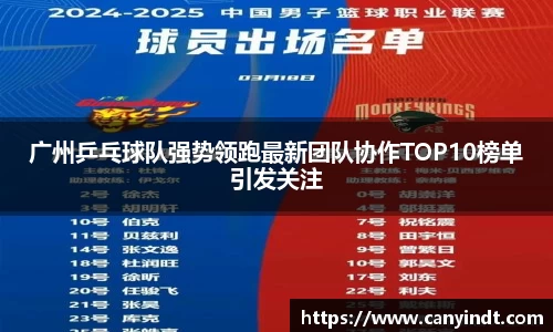 广州乒乓球队强势领跑最新团队协作TOP10榜单引发关注